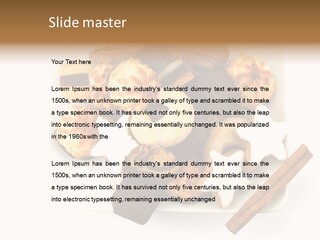 Dekoration Weihnachtskarte Makrone PowerPoint Template