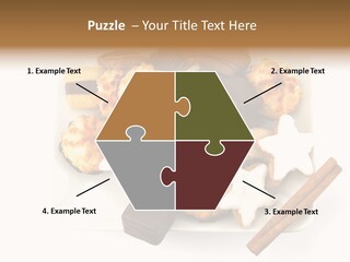 Dekoration Weihnachtskarte Makrone PowerPoint Template