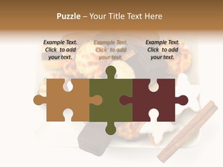 Dekoration Weihnachtskarte Makrone PowerPoint Template