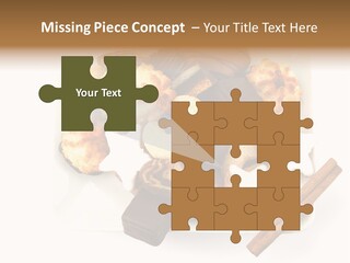 Dekoration Weihnachtskarte Makrone PowerPoint Template