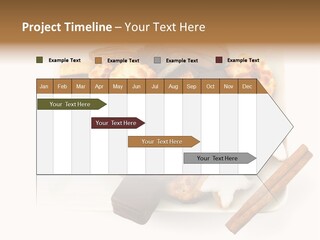 Dekoration Weihnachtskarte Makrone PowerPoint Template