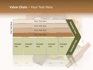 Dekoration Weihnachtskarte Makrone PowerPoint Template