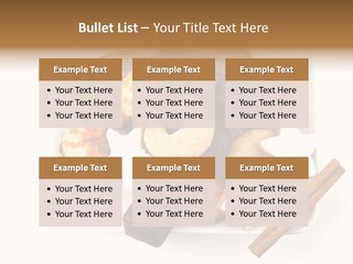 Dekoration Weihnachtskarte Makrone PowerPoint Template