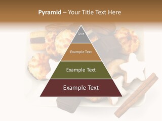 Dekoration Weihnachtskarte Makrone PowerPoint Template