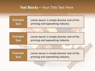 Dekoration Weihnachtskarte Makrone PowerPoint Template