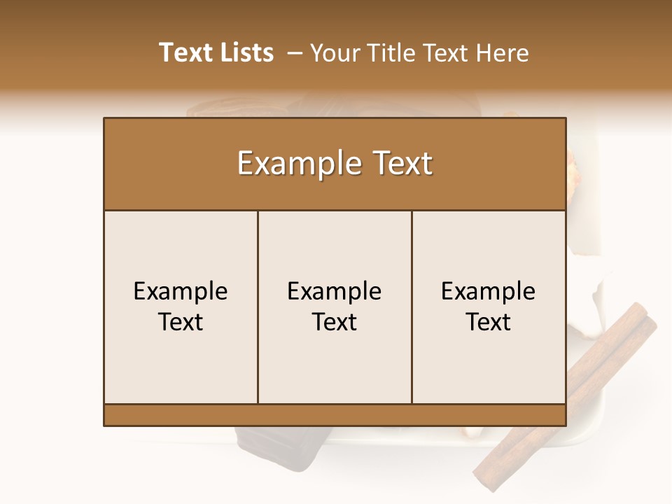 Dekoration Weihnachtskarte Makrone PowerPoint Template