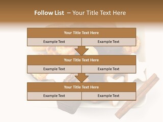 Dekoration Weihnachtskarte Makrone PowerPoint Template