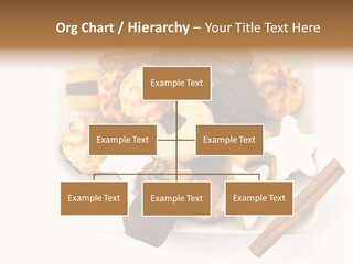 Dekoration Weihnachtskarte Makrone PowerPoint Template