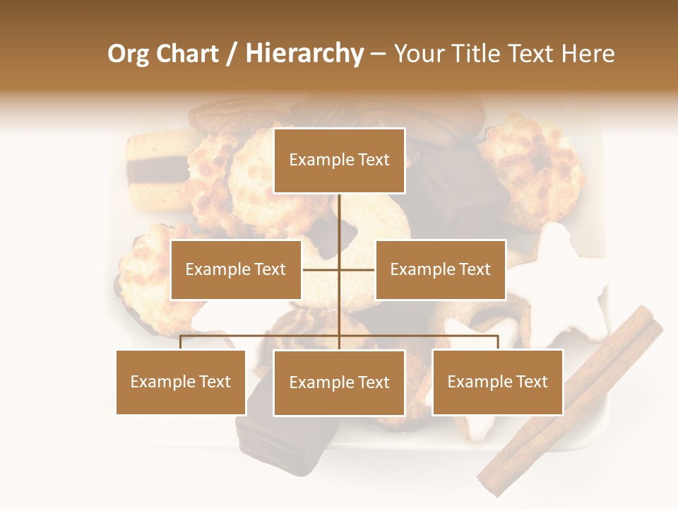 Dekoration Weihnachtskarte Makrone PowerPoint Template