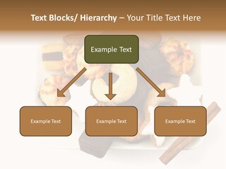 Dekoration Weihnachtskarte Makrone PowerPoint Template