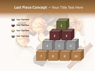 Dekoration Weihnachtskarte Makrone PowerPoint Template