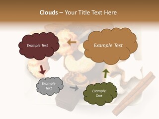 Dekoration Weihnachtskarte Makrone PowerPoint Template