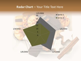 Dekoration Weihnachtskarte Makrone PowerPoint Template