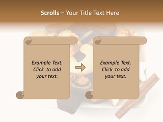 Dekoration Weihnachtskarte Makrone PowerPoint Template