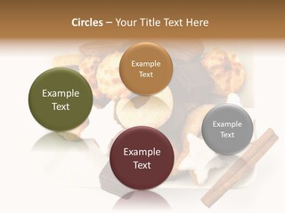 Dekoration Weihnachtskarte Makrone PowerPoint Template