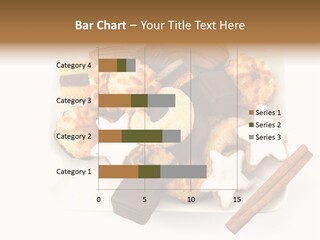 Dekoration Weihnachtskarte Makrone PowerPoint Template