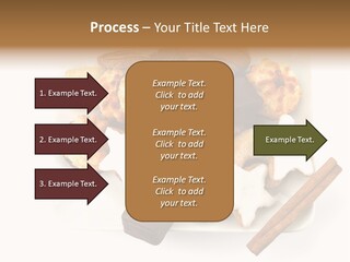 Dekoration Weihnachtskarte Makrone PowerPoint Template