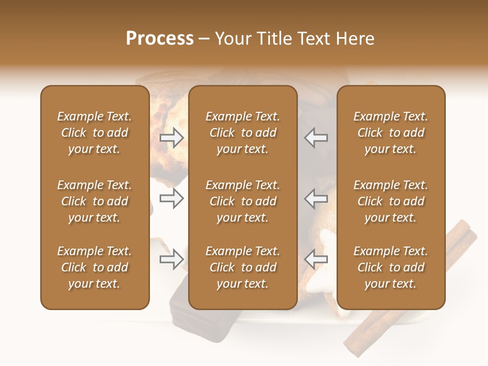 Dekoration Weihnachtskarte Makrone PowerPoint Template