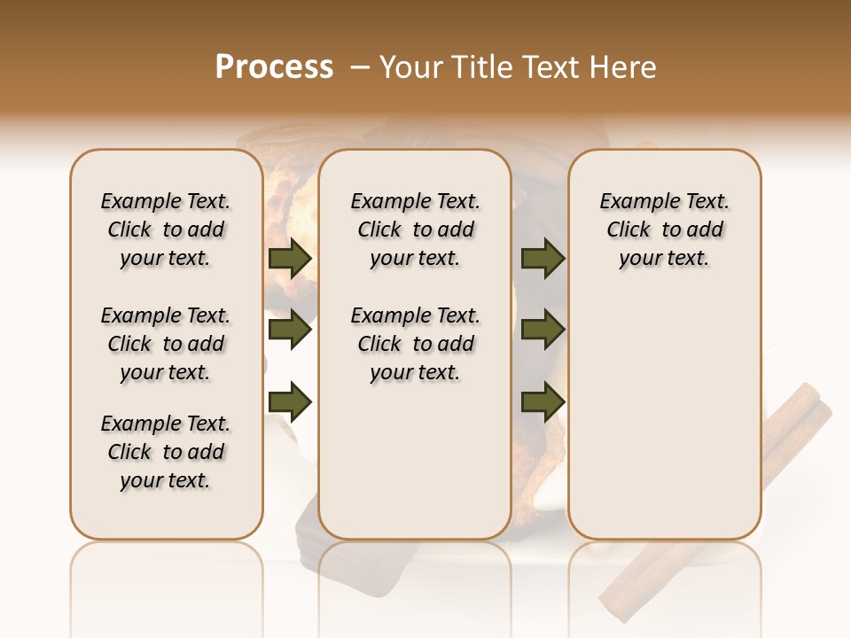Dekoration Weihnachtskarte Makrone PowerPoint Template