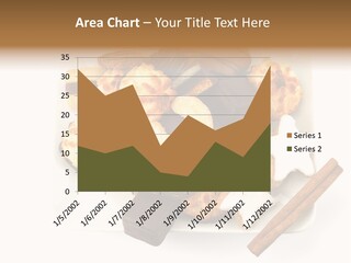 Dekoration Weihnachtskarte Makrone PowerPoint Template