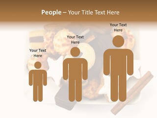 Dekoration Weihnachtskarte Makrone PowerPoint Template