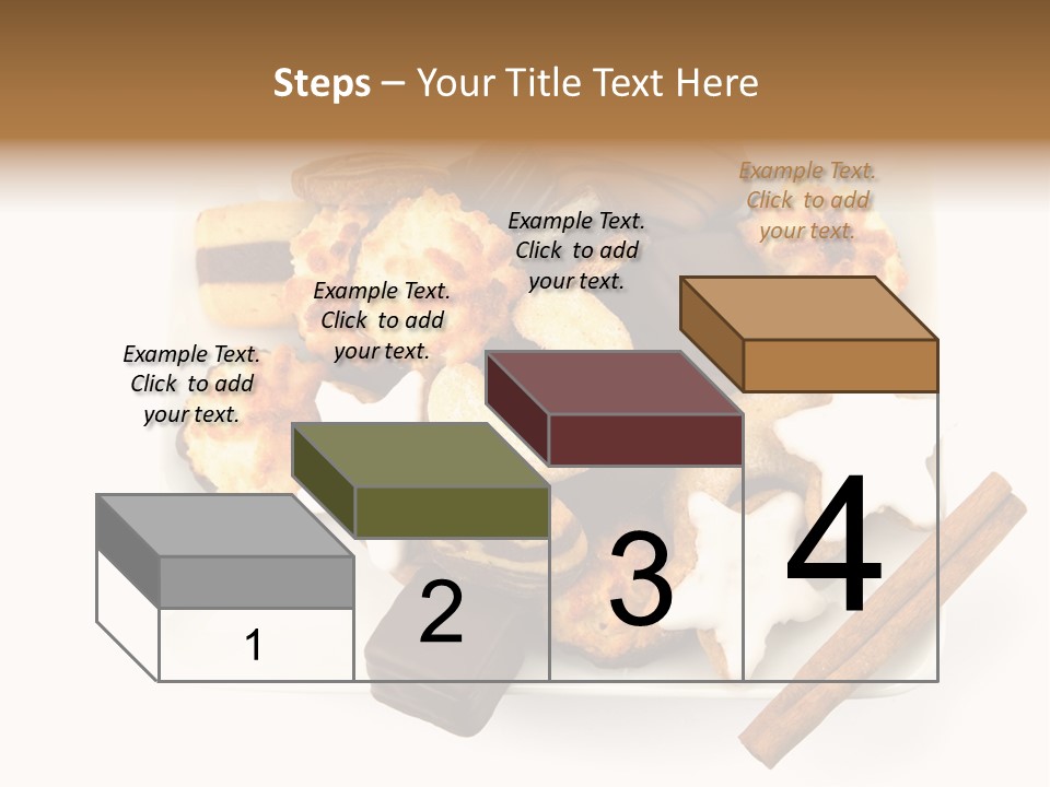 Dekoration Weihnachtskarte Makrone PowerPoint Template