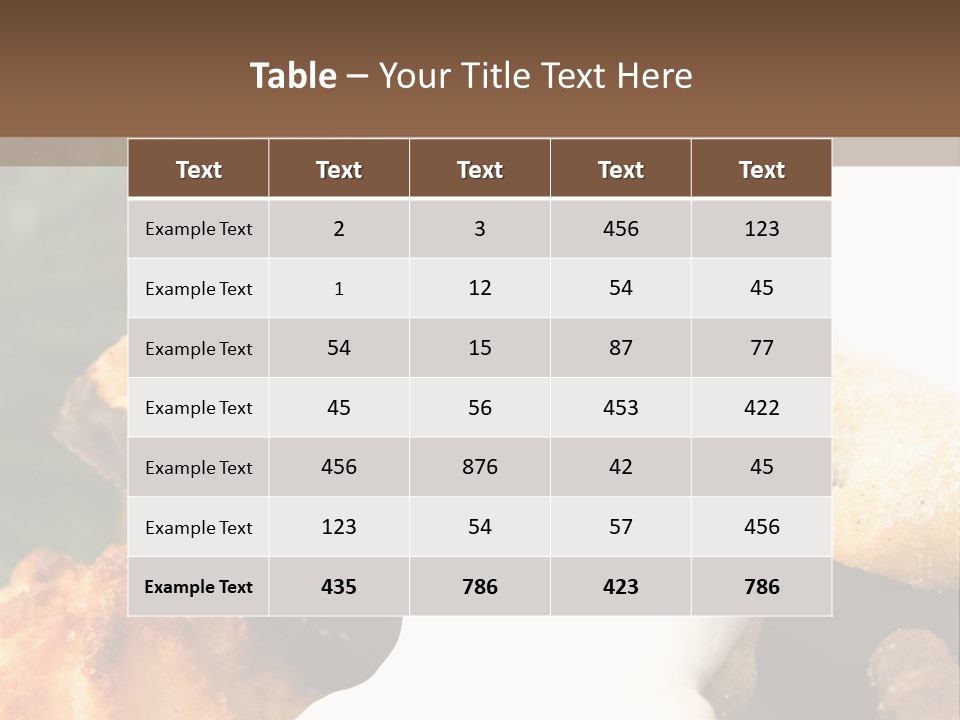 Backen Essen Kipferl PowerPoint Template