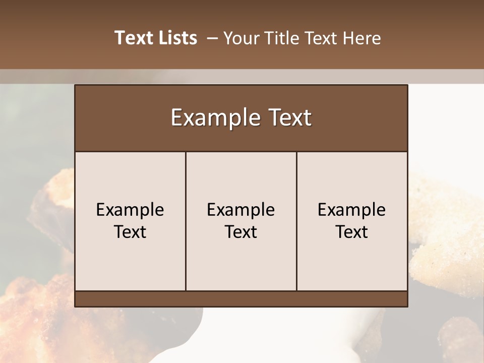 Backen Essen Kipferl PowerPoint Template