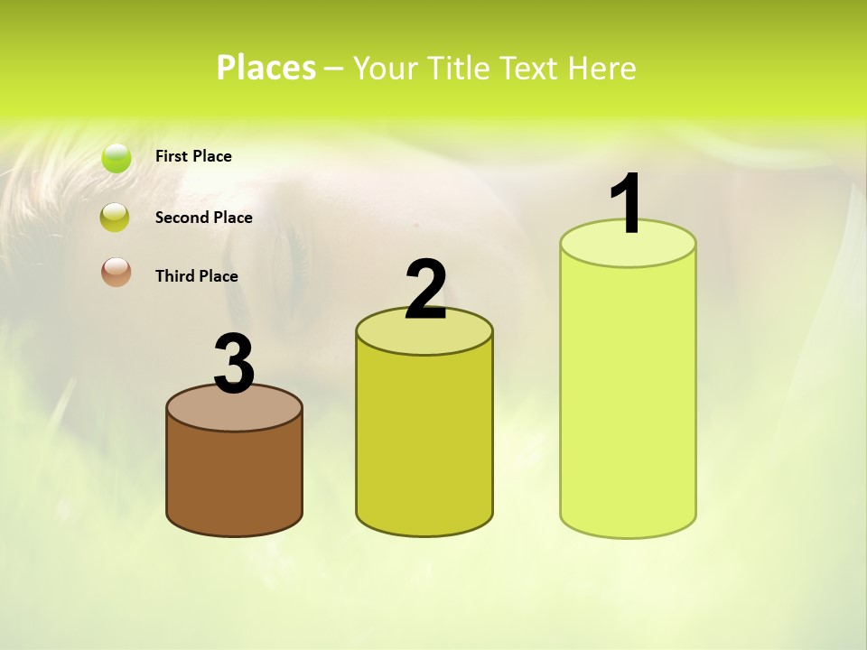 Girl Beautiful Tired PowerPoint Template