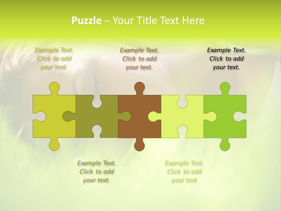 Girl Beautiful Tired PowerPoint Template