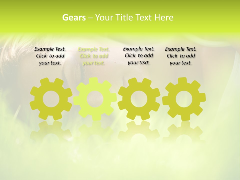 Girl Beautiful Tired PowerPoint Template