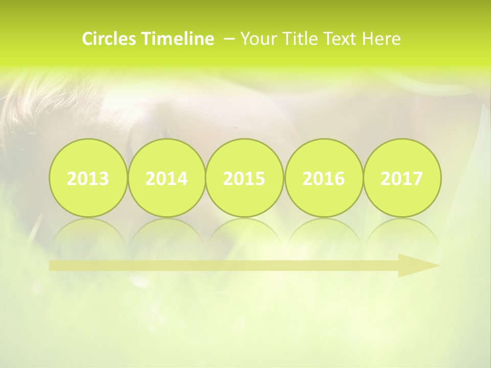 Girl Beautiful Tired PowerPoint Template