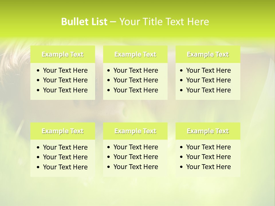 Girl Beautiful Tired PowerPoint Template