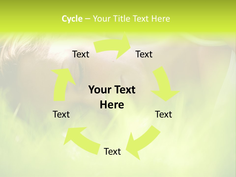 Girl Beautiful Tired PowerPoint Template