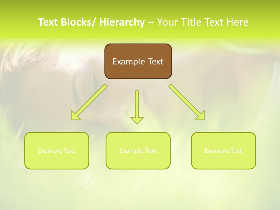 Girl Beautiful Tired PowerPoint Template