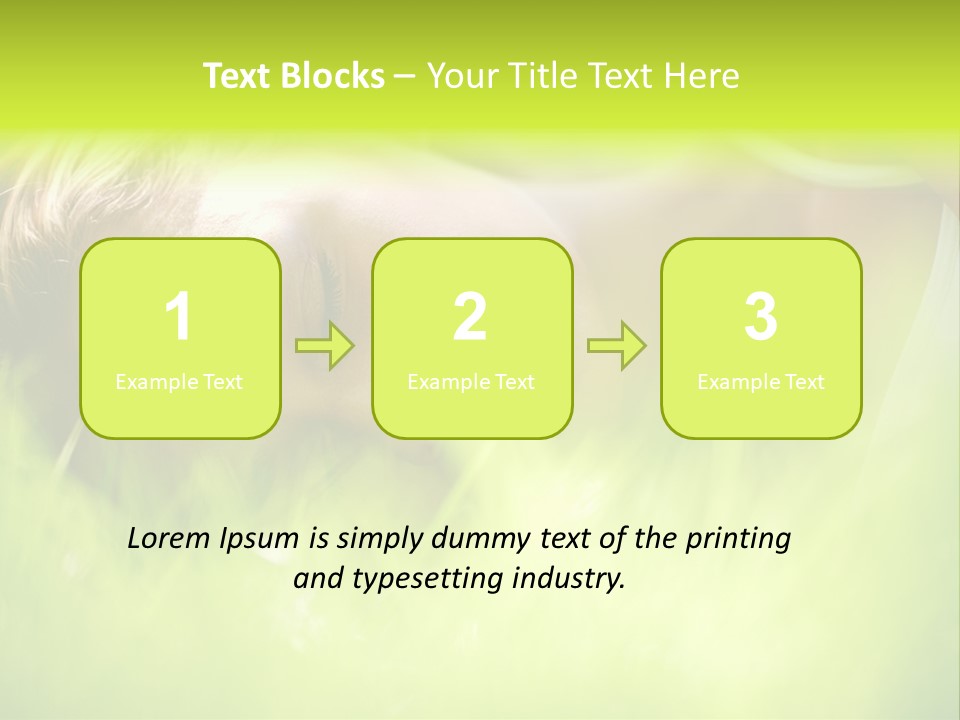 Girl Beautiful Tired PowerPoint Template