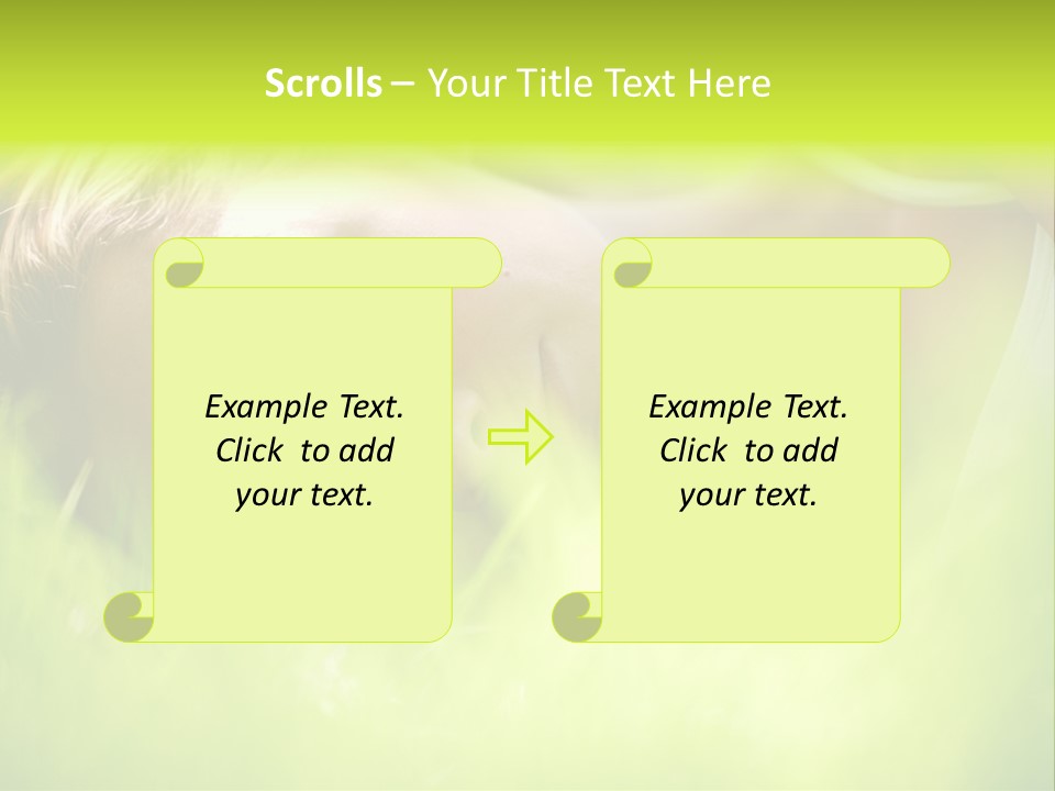 Girl Beautiful Tired PowerPoint Template