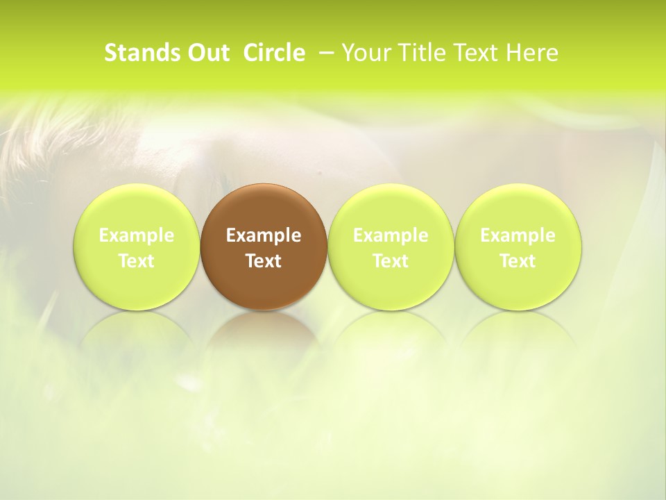 Girl Beautiful Tired PowerPoint Template