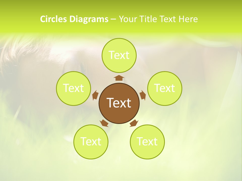 Girl Beautiful Tired PowerPoint Template