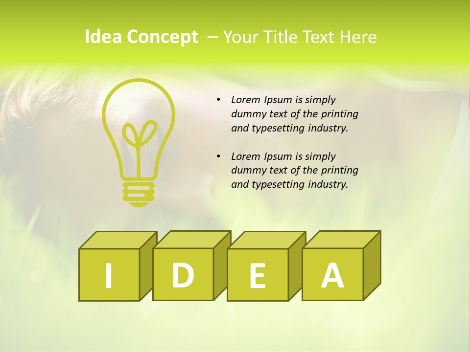 Girl Beautiful Tired PowerPoint Template