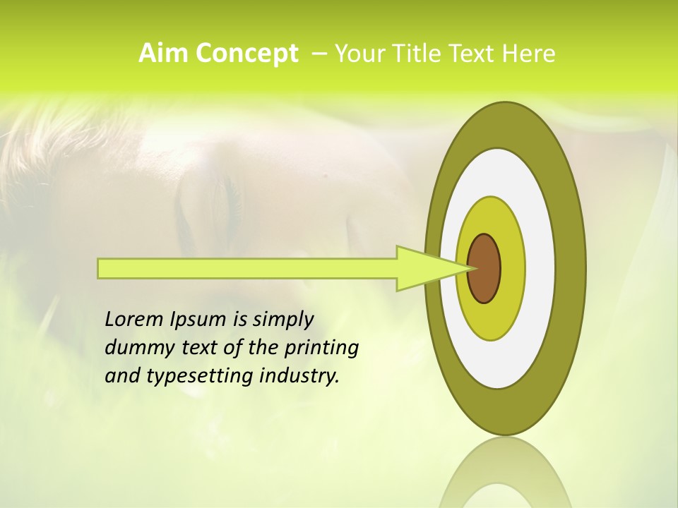 Girl Beautiful Tired PowerPoint Template