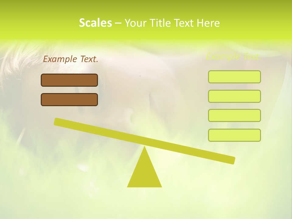 Girl Beautiful Tired PowerPoint Template