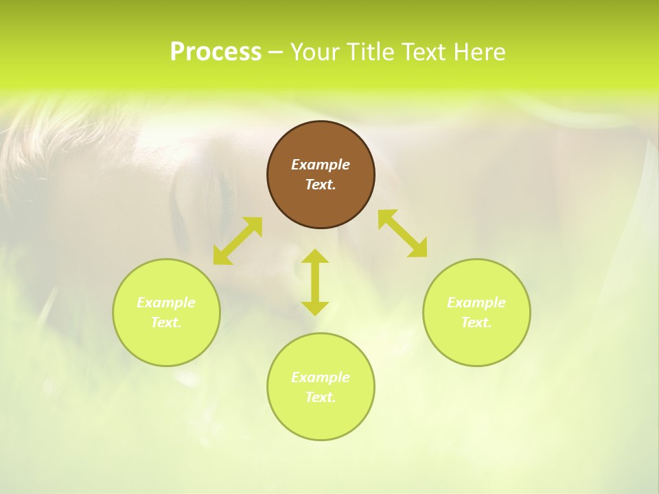 Girl Beautiful Tired PowerPoint Template