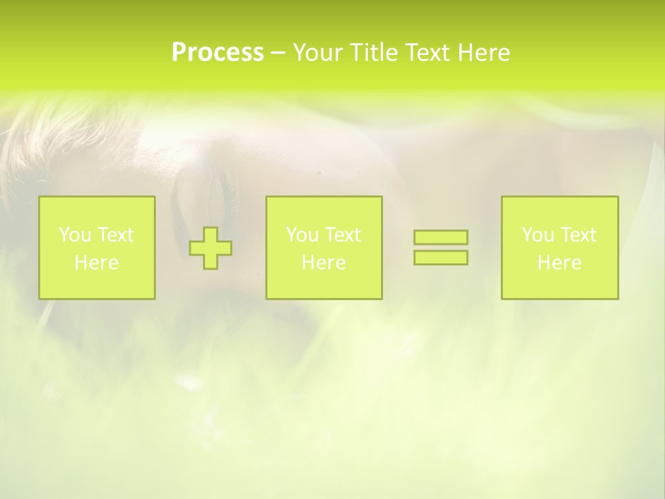 Girl Beautiful Tired PowerPoint Template