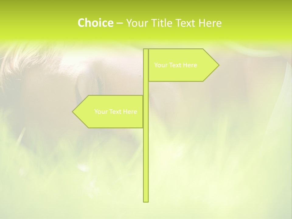 Girl Beautiful Tired PowerPoint Template