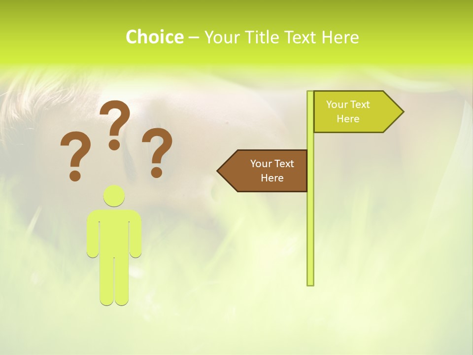 Girl Beautiful Tired PowerPoint Template