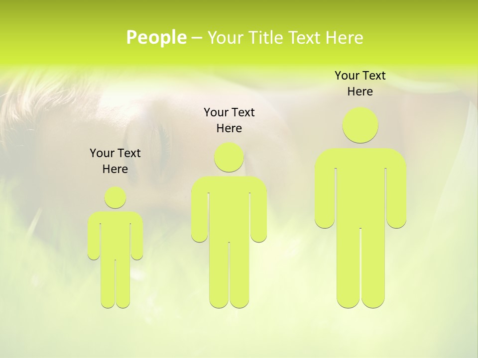 Girl Beautiful Tired PowerPoint Template