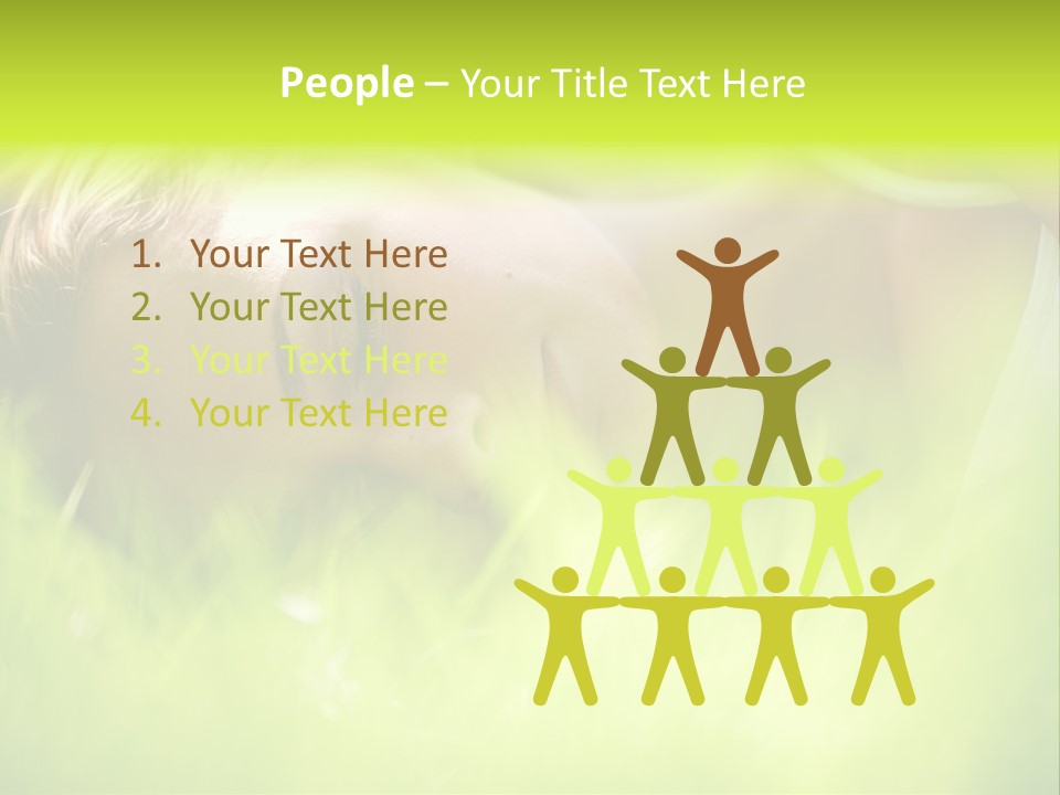 Girl Beautiful Tired PowerPoint Template