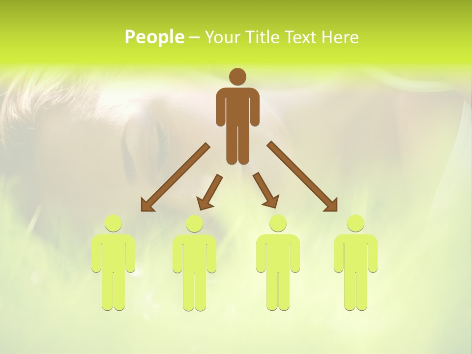 Girl Beautiful Tired PowerPoint Template