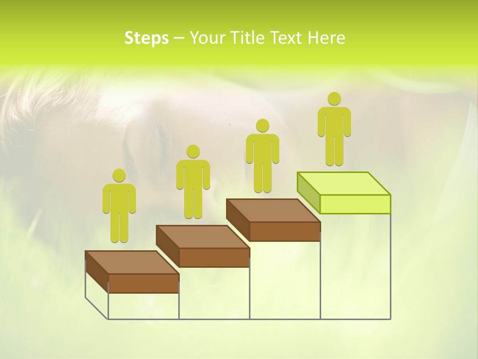 Girl Beautiful Tired PowerPoint Template